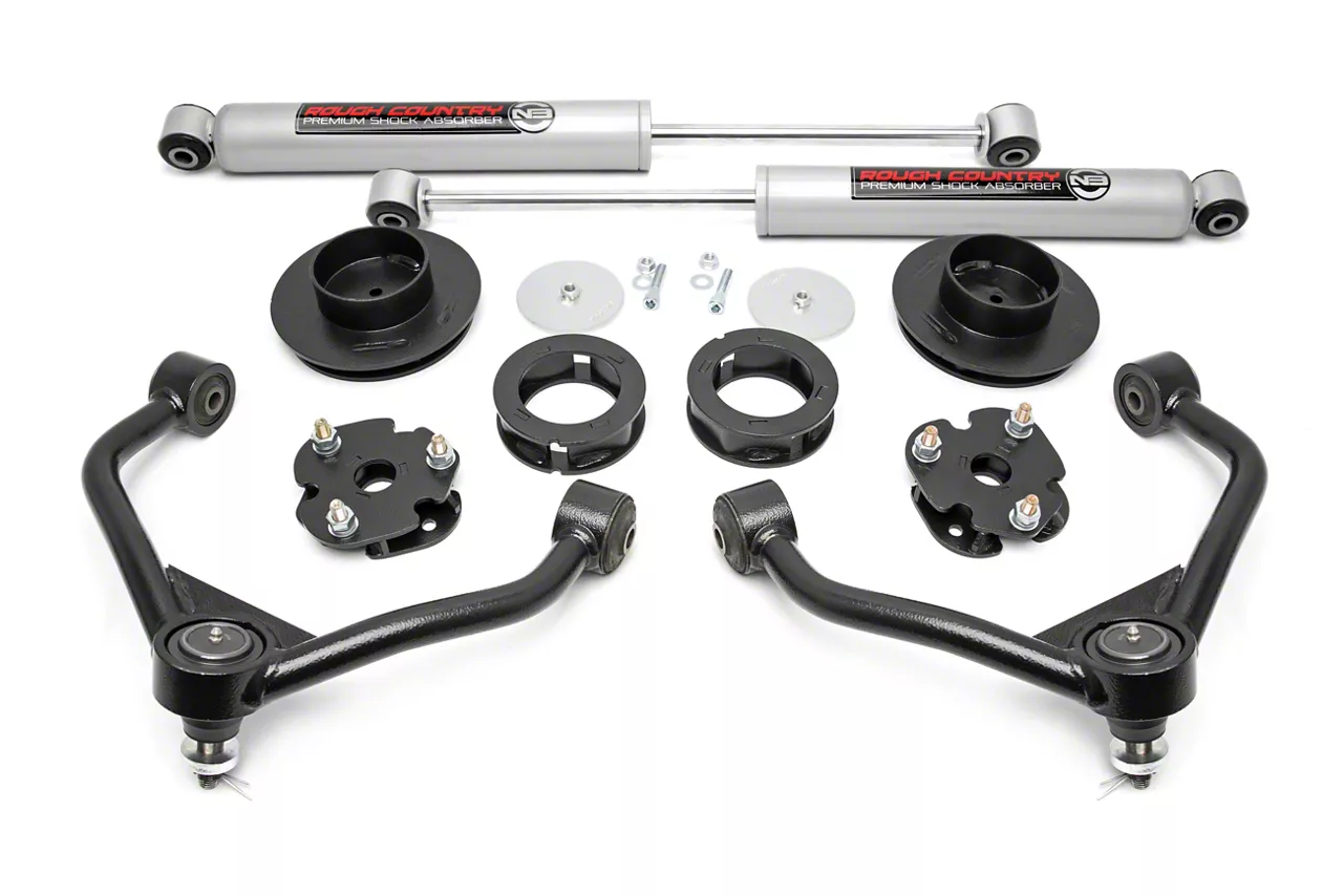 Rough Country RAM 3 in. Bolt-On Suspension Lift Kit w/ Upper