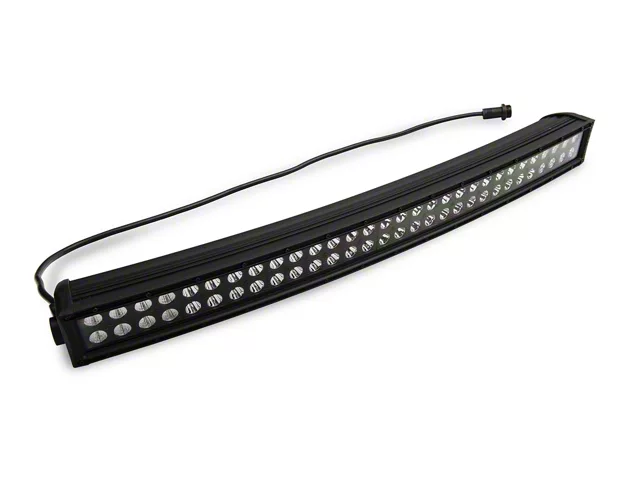 Rough Country 30-Inch Black Series Curved Dual Row LED Light Bar; Flood/Spot Combo Beam (Universal; Some Adaptation May Be Required)