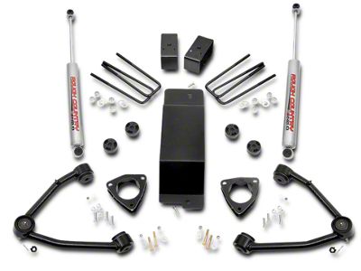 Rough Country 3.50-Inch Suspension Lift Kit with Upper Control Arms (07-16 4WD Silverado 1500 w/ Stock Cast Steel or Aluminum Control Arms)