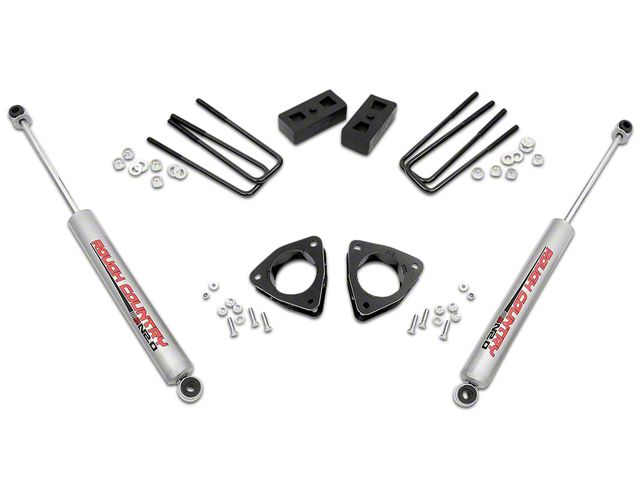 Rough Country 3.50-Inch Suspension Lift Kit without Upper Control Arms (07-13 2WD Sierra 1500 w/ Stock Cast Steel Control Arms)