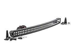 Rough Country 40-Inch Black Series Curved Dual Row LED Light Bar; Flood/Spot Combo Beam (Universal; Some Adaptation May Be Required)
