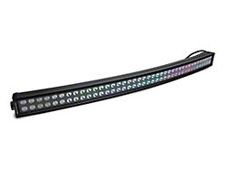 Rough Country 40-Inch Black Series Curved Dual Row LED Light Bar; Flood/Spot Combo Beam (Universal; Some Adaptation May Be Required)