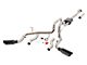 Rough Country Dual Exhaust System with Black Tips; Side/Rear Exit (09-10 4.6L F-150)