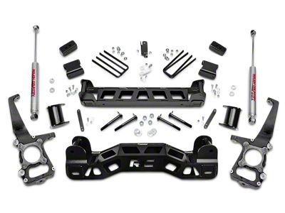 Rough Country 4-Inch Suspension Lift Kit with Upper Strut Spacers (09-14 2WD F-150; 11-14 4WD F-150, Excluding Raptor)