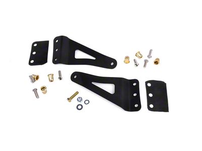 Rough Country 50-Inch Curved LED Light Bar Upper Windshield Mounting Brackets (07-13 Sierra 1500)