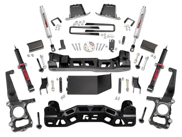 Rough Country 6-Inch Suspension Lift Kit with Lifted Struts (09-14 4WD F-150, Excluding Raptor)