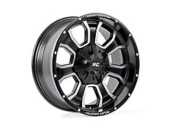 Rough Country 93 Series Matte Black Milled 8-Lug Wheel; 20x10; -18mm Offset (94-02 RAM 2500)