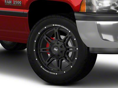 Rough Country 94 Series Matte Black Milled 8-Lug Wheel; 20x10; -18mm Offset (94-02 RAM 2500)