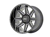 Rough Country 91 Series Gloss Black Milled 8-Lug Wheel; 20x12; -44mm Offset (99-07 F-250 Super Duty)