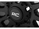 Rough Country 87 Series Simulated Beadlock Black Machined 6-Lug Wheel; 17x8.5; 0mm Offset (99-06 Sierra 1500)