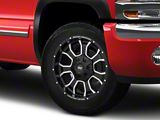 Rough Country 93 Series Matte Black Milled 6-Lug Wheel; 20x9; 0mm Offset (99-06 Sierra 1500)