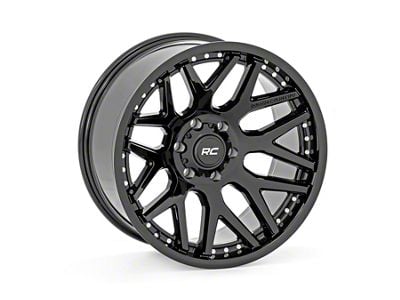 Rough Country 95 Series Matte Black 6-Lug Wheel; 22x10; -25mm Offset (99-06 Sierra 1500)