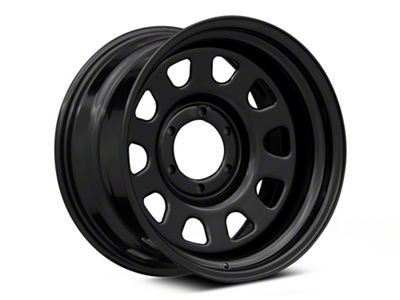 Rough Country Steel Gloss Black 6-Lug Wheel; 17x9; -12mm Offset (99-06 Sierra 1500)