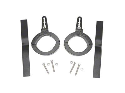 Rough Country Adjustable LED Light Mounting Clamps for 2.50 to 3-Inch Tubing (Universal; Some Adaptation May Be Required)