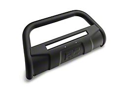 Rough Country Bull Bar with 20-Inch Black Series LED Light Bar; Black (07-18 Sierra 1500)