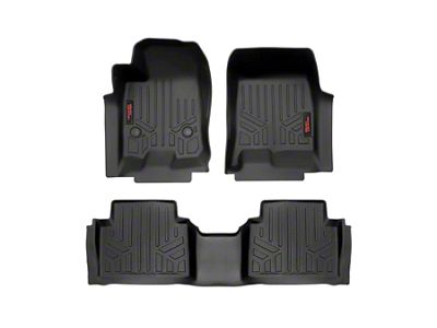 Rough Country Heavy Duty Front and Rear Floor Mats; Black (23-25 Canyon)