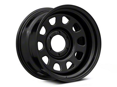 Rough Country Steel Gloss Black 6-Lug Wheel; 17x9; -12mm Offset (23-25 Canyon)