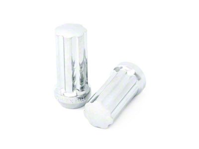 Rough Country Chrome Bulge Acorn Style Lug Nut Kit; M14 x 1.5; Set of 32 (15-25 Colorado)