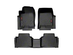 Rough Country Heavy Duty Front and Rear Floor Mats; Black (23-25 Colorado)