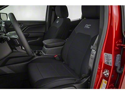 Rough Country Neoprene Front and Rear Seat Covers; Black (23-25 Colorado)