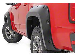 Rough Country Pocket Fender Flares; Black (15-22 Colorado w/ 5-Foot Short Box)