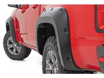 Rough Country Pocket Fender Flares; Summit White (15-22 Colorado w/ 5-Foot Short Box)