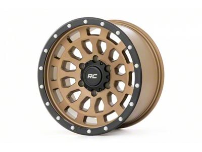 Rough Country 87 Series Simulated Beadlock Bronze 5-Lug Wheel; 17x8.5; 0mm Offset (87-90 Dakota)