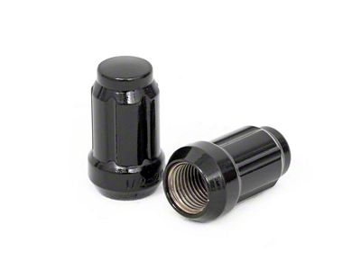 Rough Country Black 7-Spline Lug Nut Kit; 1/2x20; Set of 24 (87-04 Dakota)