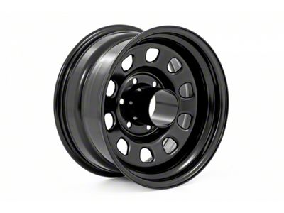 Rough Country Steel Gloss Black 5-Lug Wheel; 15x10; -39mm Offset (87-90 Dakota)