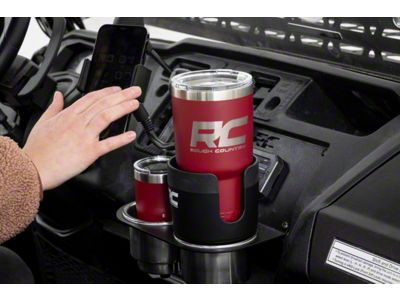 Rough Country 2-in-1 Expanding Cup and Phone Holder (Universal; Some Adaptation May Be Required)