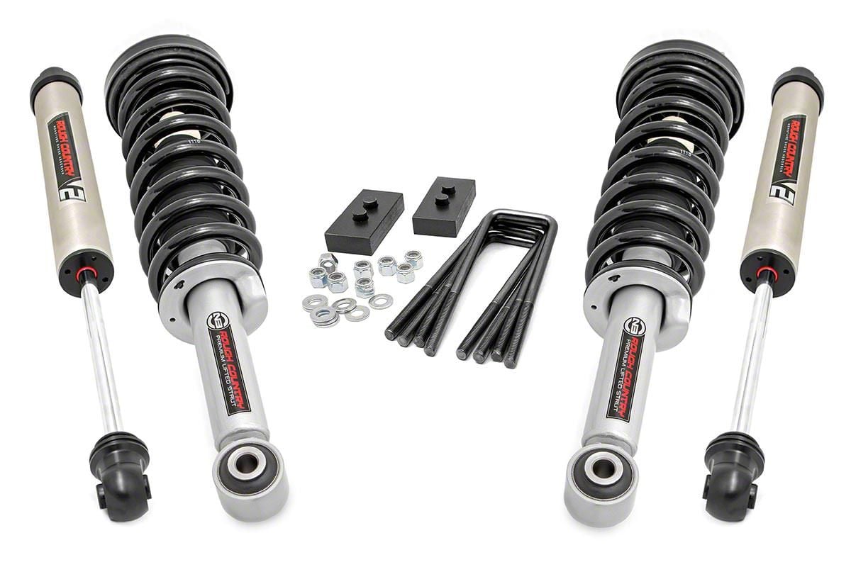Rough Country F-150 2 in. Leveling Kit w/ Lifted Struts & V2 Rough Country F-150 2 in. Leveling Kit w/ Lifted Struts & V2