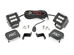 Rough Country Suspension Black Series LED Ditch Light Kit; Flood Beam (15-25 F-150)