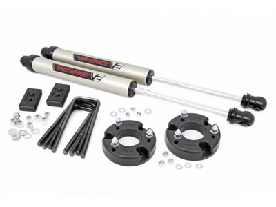 Rough Country 2-Inch Front Leveling Kit with V2 Monotube Shocks (21-24 F-150, Excluding Raptor)