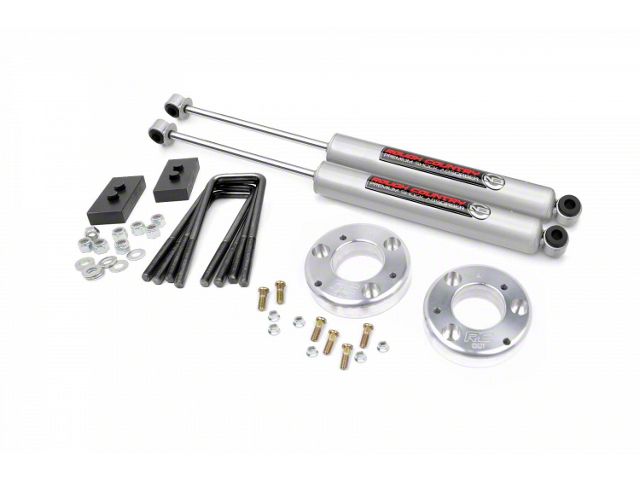 Rough Country 2-Inch Front Leveling Lift Kit with Premium N3 Shocks (21-24 F-150 w/o CCD System, Excluding Raptor)