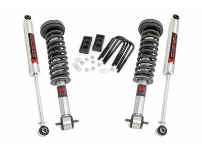 Rough Country 2-Inch Leveling Lift Kit with M1 Monotube Struts and Shocks (14-20 4WD F-150, Excluding Raptor)