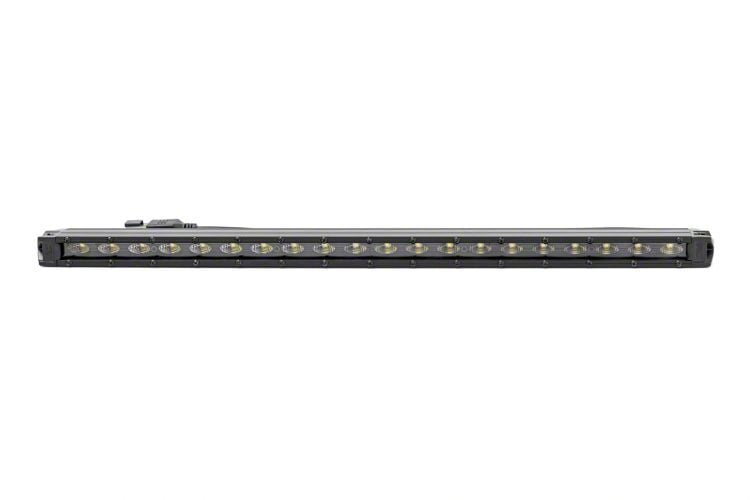Rough Country 20-Inch Black Series Slim Lime LED Light Bar; Flood Beam (Universal; Some Adaptation May Be Required)
