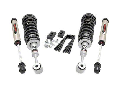 Rough Country 2.50-Inch Front Leveling Lift Kit with Lifted N3 Struts and V2 Monotube Shocks (04-08 2WD F-150)