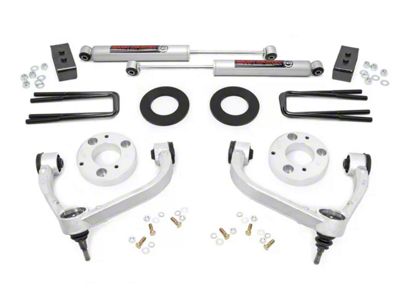 Rough Country 3-Inch Bolt-On Upper Control Arm Suspension Lift Kit with Premium N3 Shocks (09-13 4WD F-150 SuperCab, SuperCrew, Excluding Raptor)