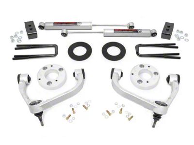 Rough Country 3-Inch Bolt-On Upper Control Arm Suspension Lift Kit with Premium N3 Shocks (14-20 4WD F-150 SuperCab, SuperCrew, Excluding Raptor)