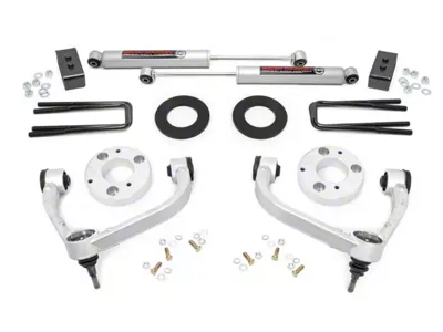 Rough Country 3-Inch Bolt-On Upper Control Arm Suspension Lift Kit with Premium N3 Shocks (14-20 4WD F-150 SuperCab, SuperCrew, Excluding Raptor)