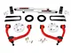 Rough Country 3-Inch Bolt-On Upper Control Arm Suspension Lift Kit with Premium N3 Shocks; Red (09-13 4WD F-150 SuperCab, SuperCrew, Excluding Raptor)