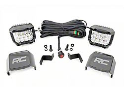Rough Country Suspension 3-Inch Osram Wide Angle Series LED Ditch Light Kit (15-25 F-150)
