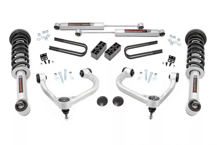 Rough Country 3-Inch Suspension Lift Kit with Front N3 Struts and Rear N3 Shocks (21-24 4WD F-150 SuperCab, SuperCrew w/o CCD System, Excluding…