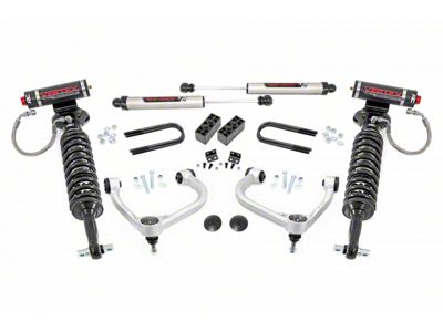 Rough Country 3-Inch Suspension Lift Kit with Front Vertex Coil-Overs and Rear V2 Shocks (21-25 4WD F-150 SuperCab, SuperCrew w/o CCD System, Excluding PowerBoost & Raptor)
