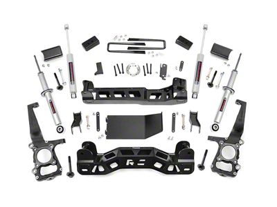 Rough Country 4-Inch Suspension Lift Kit with Lifted Struts and Premium N3 Shocks (09-10 4WD F-150)