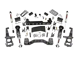 Rough Country 4-Inch Suspension Lift Kit with Lifted Struts and V2 Monotube Shocks (15-20 4WD F-150, Excluding Raptor)
