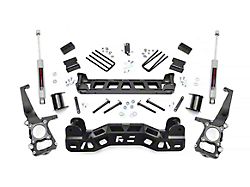 Rough Country Suspension 4-Inch Suspension Lift Kit with Premium N3 Shocks (11-14 2WD F-150)