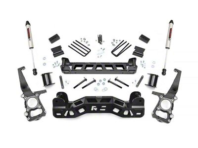 Rough Country 4-Inch Suspension Lift Kit with V2 Monotube Shocks (11-14 2WD F-150)