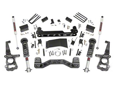 Rough Country 4-Inch Suspension Lift Kit with M1 Monotube Struts and Shocks (15-20 4WD F-150 SuperCab, SuperCrew)