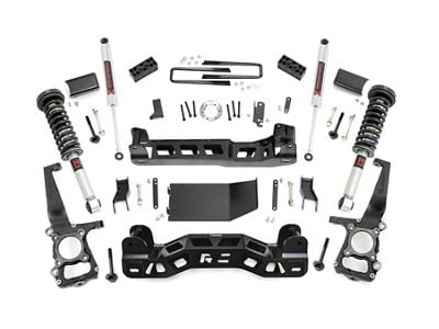 Rough Country 4-Inch Suspension Lift Kit with M1 Struts and M1 Rear Shocks (2014 4WD F-150, Excluding Raptor)